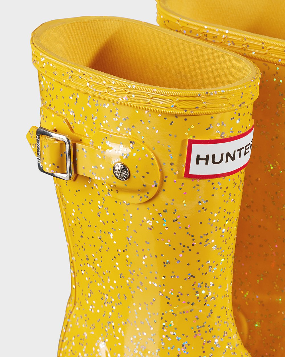 Galochas Hunter Criança Amarelas - Original Little Giant Glitter - 57RDZYIOX